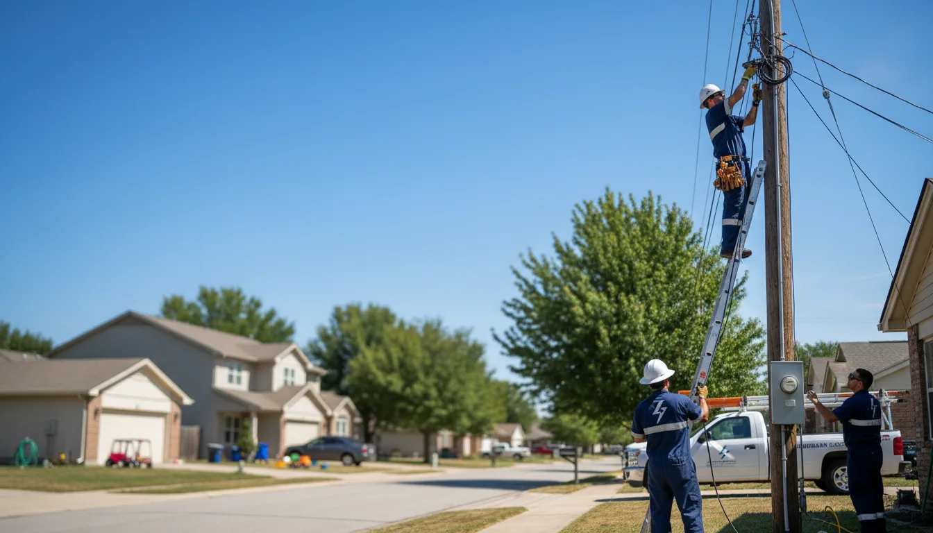 Residential electrician providing installation services in Sharon, WI